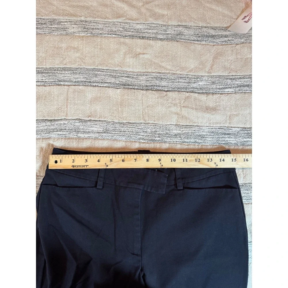 Ann Taylor Signature Career Corporate Navy Blue Straight Leg Dress Pants Size 6